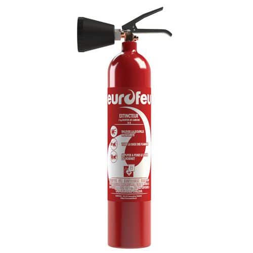 Extincteur EUROFEU dioxyde de carbone CO2 BC 5 kg