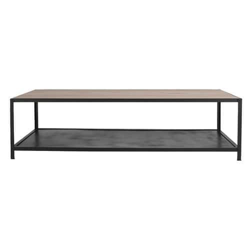 Table basse double plateau