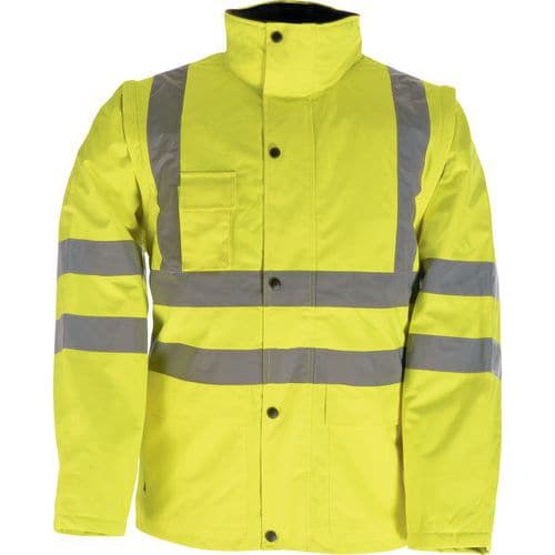 Blouson/gilet imperméable col droit doublé polaire - Singer