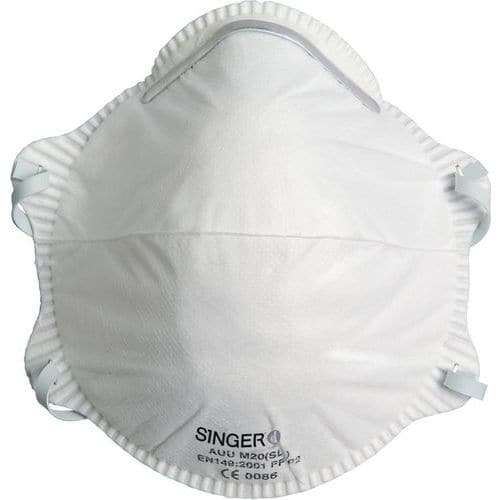 Boite de 20 demi-masques jetables - Singer Safety