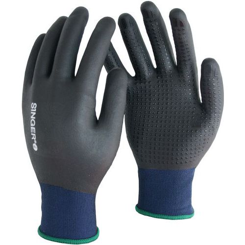 Gants enduit à enduction nitrile mousse avec picots - Singer Safety