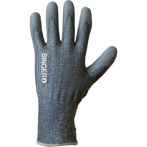 Gants tricoté en fibres haute tenacité gris - Singer