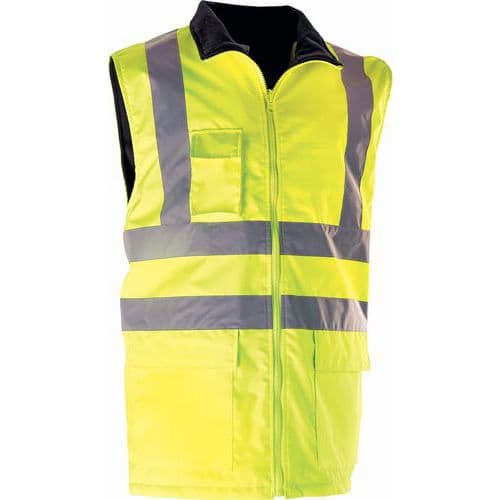 Gilet de signalisation polyester doublé polaire - Singer