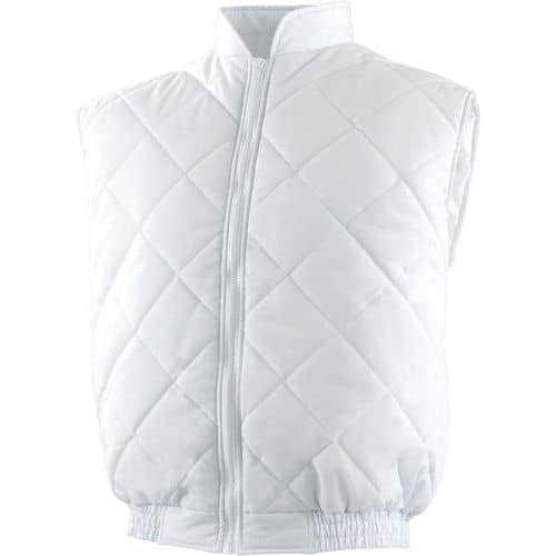 Gilet polyester/coton matelassé à col droit - Singer