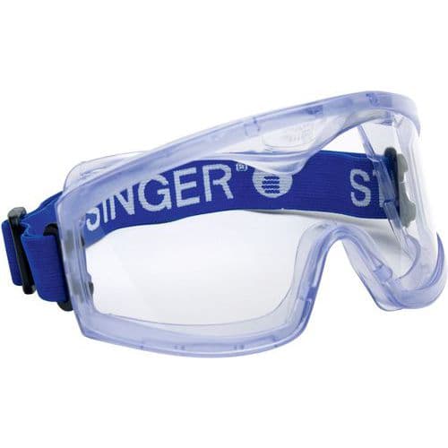 Lunettes masque de protection PVC forme incurvée - Singer