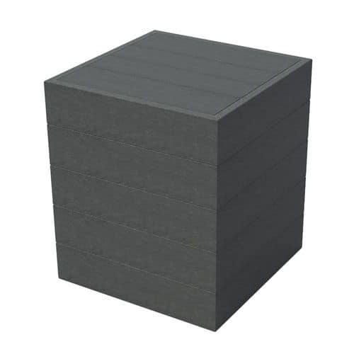 Assise modulable Cube 60 x 60 cm plastique recyclé Espace Urbain