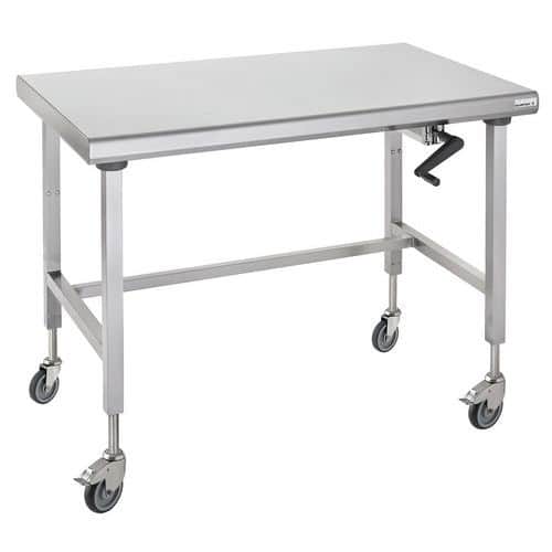 Table centrale sur roues hauteur réglable Ergonomix Tournus Equipement