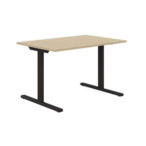 Bureau droit 120 cm pieds T Misao - Manutan Expert