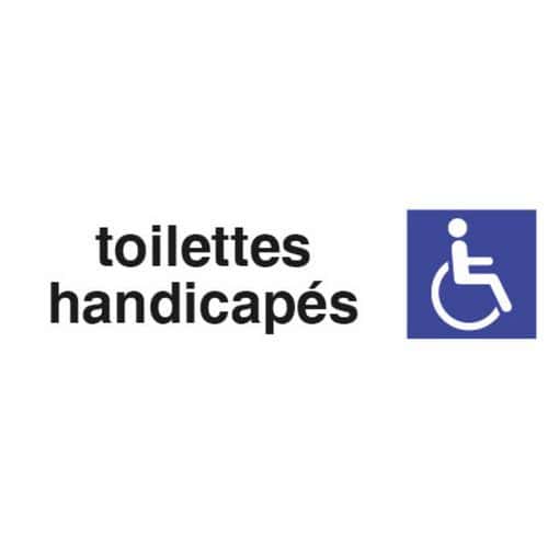 Panneau Toilette handicapé - Pavo