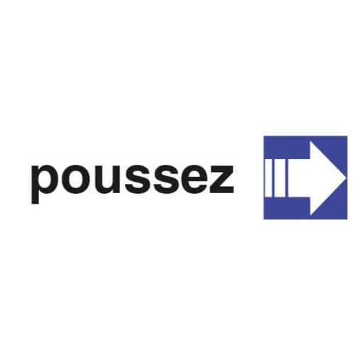 Panneau Poussez - Pavo