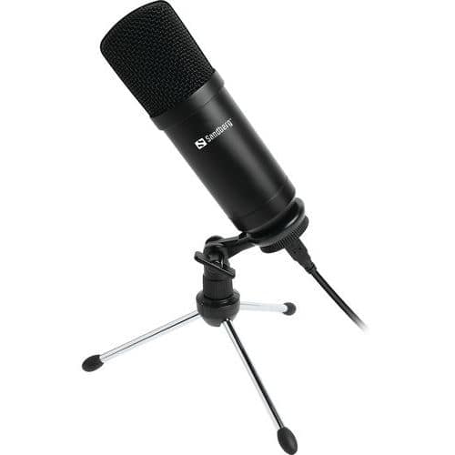 Microphone Streamer USB et trépied - Sandberg