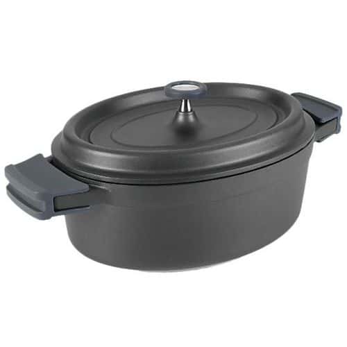 Cocotte ovale 31 cm Noir - Fundicion - Lacor