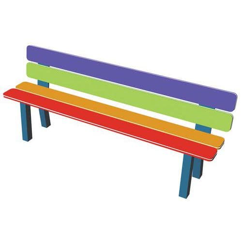 Banc arc en ciel HPDE 1,25 m