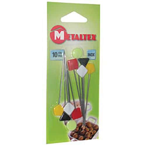 Lot de 10 piques à bigorneaux en inox - Metaltex