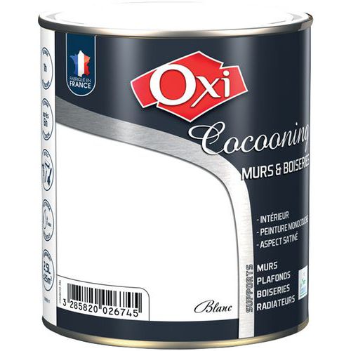 Peinture murs et bois satin 0,5 l - Oxi