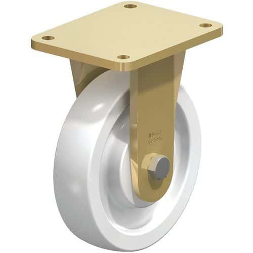 Roulette fixe en acier mecano soude - roue en polyamide - Blickle