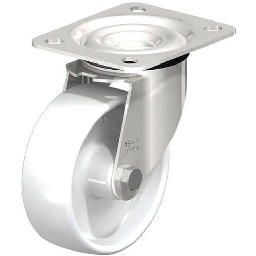 Roulette pivotante inox - roue en polyamide - Blickle