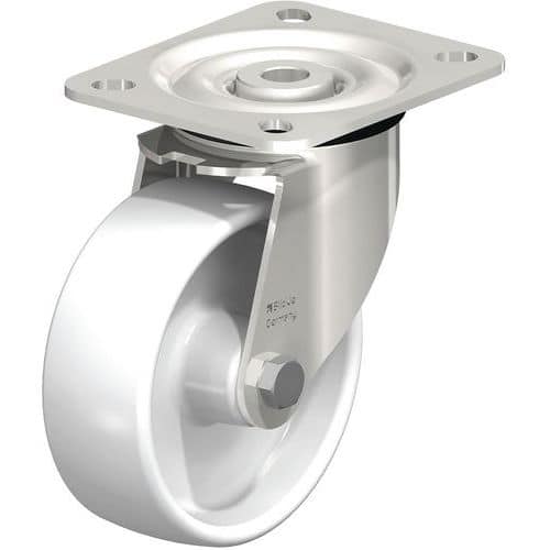 Roulette pivotante inox - roue en polyamide - Blickle