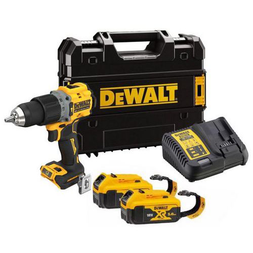 Perceuse visseuse percussion XR 18V 5Ah Li-Ion Brushless - Dewalt