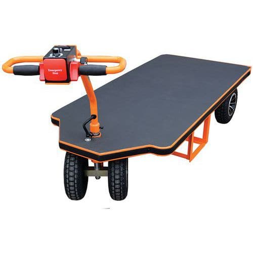 Plateforme motorisée 800 kg 1700 x 800 mm avec timon  - Stockman