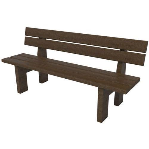 Banc Madrid Junior primaire 150 cm plastique recyclé Espace Urbain