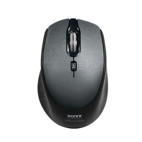 Souris sans fil Pro silencieuse noire - Port connect