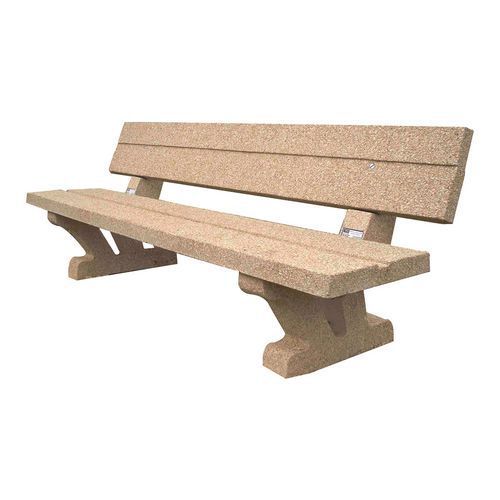 Banc OTTAWA 2 m béton gravillons lavés - BUTON DESIGN