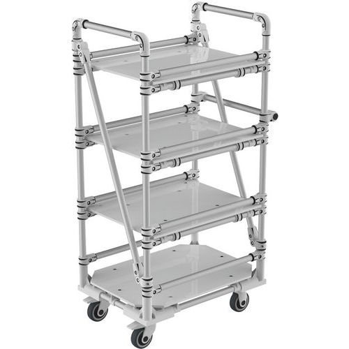 Chariot haut aluminium modulaire - 350 kg - Trilogiq