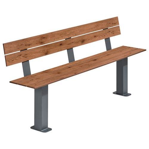 Banc CANCALE 1.80 m lames bois/métal - BUTON DESIGN