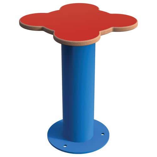 Tabouret NINOU fleur 30 cm HPL/structure métal - BUTON DESIGN