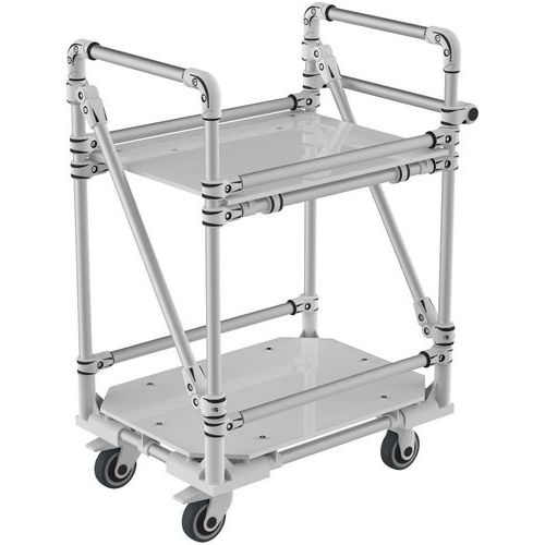 Chariot aluminium modulaire avec butées - 350 kg - Trilogiq