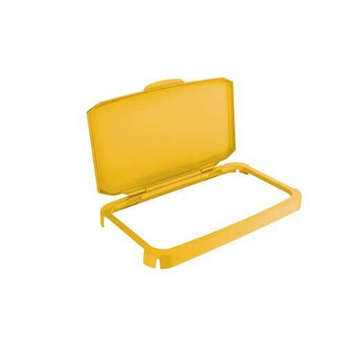 Couvercle jaune avec charnière Durabin® 60L - Durable