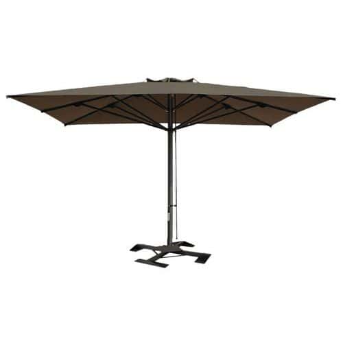 Parasol Capri Dark 6 x 6 m sans volant Scolaro