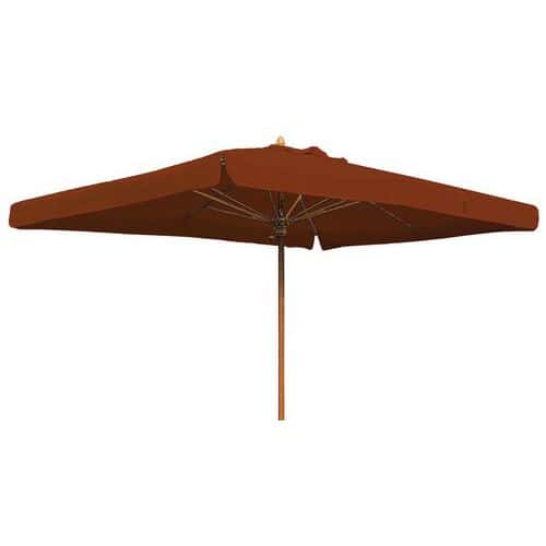 Parasol Palladio standard 3 x 3 m avec volant Scolaro