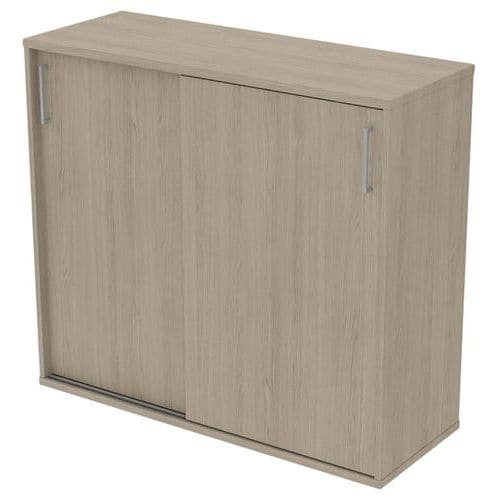 Armoire mi haute portes coulissantes largeur 120 cm