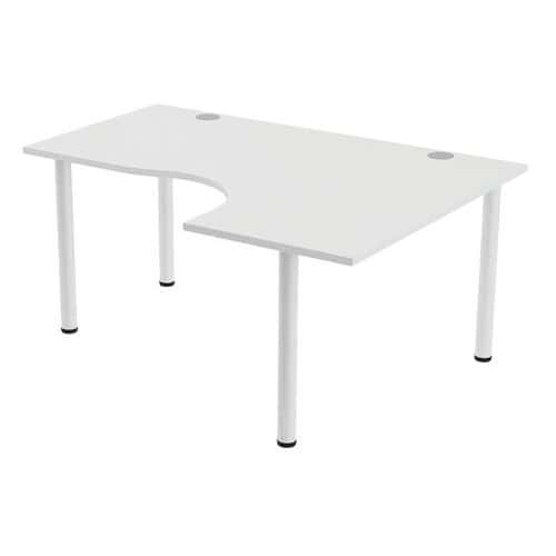 Bureau compact Tubo droite retour 120 cm