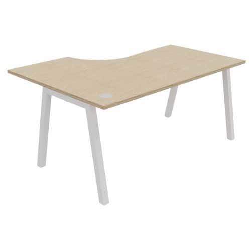 Bureau compact Partage retour droit 160 cm