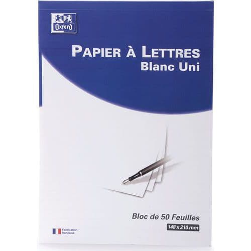 Bloc de correspondance endosse 100 pages 80g - Oxford