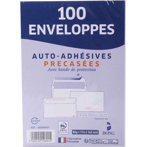 Enveloppes blanc 80g bong