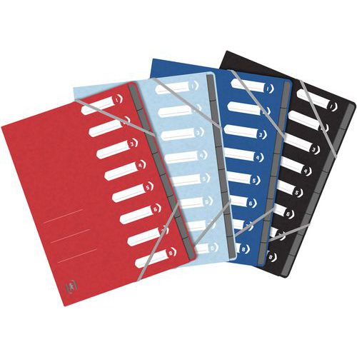 Trieur agrafé topFile+ assorti - lot de 15 - Oxford