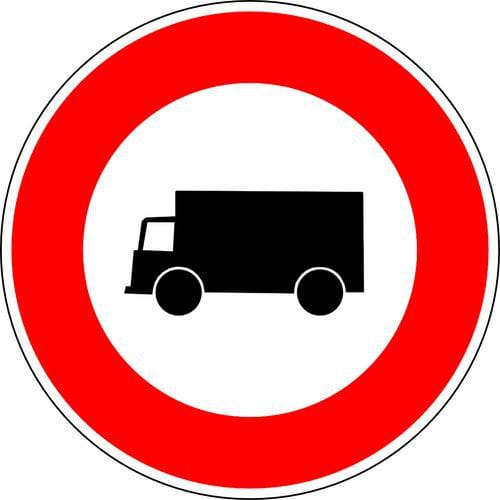 Panneau signalisation Accès interdit transport Marchandises - Lacroix