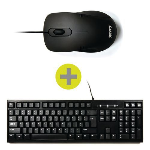 Pack clavier/souris filaire - Port connect