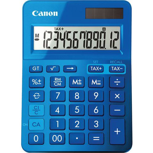 Calculatrice 12 chiffres bleue LS-123K-MBL - Canon