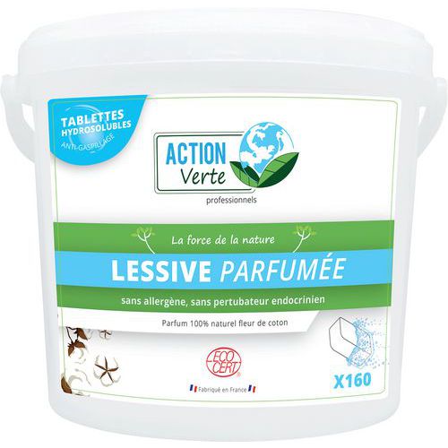 Tablettes lessive linge parfumées Ecocert - Action verte