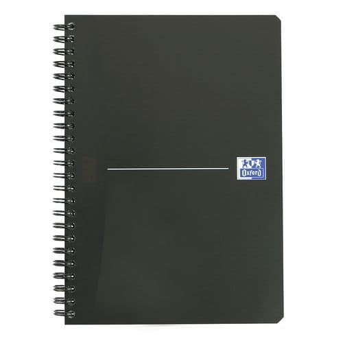 Cahier Smart Black 148x210 180p 90g ligné noir - Oxford