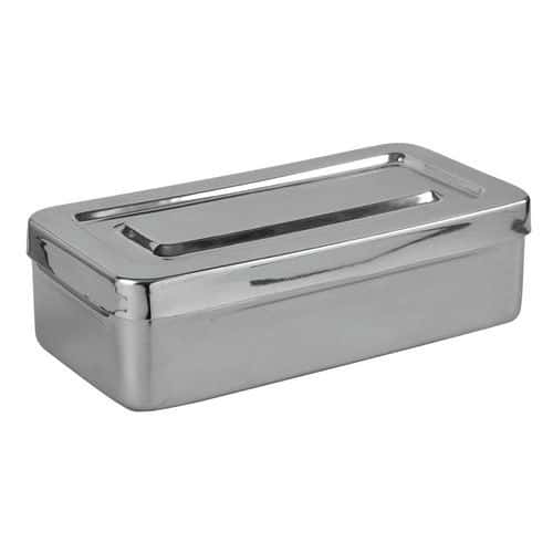 Boite en Inox rectangulaire avec couvercle Holtex