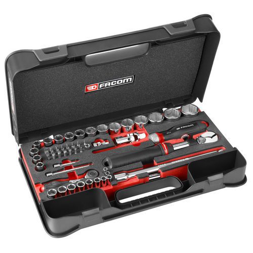 Coffret Mbox serrage/vissage 1/2 et 1/4 OGVGRIP - Facom