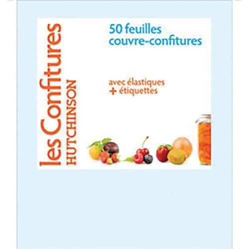 Feuilles couvre confiture avec étiquette et élastiques - Hutchinson