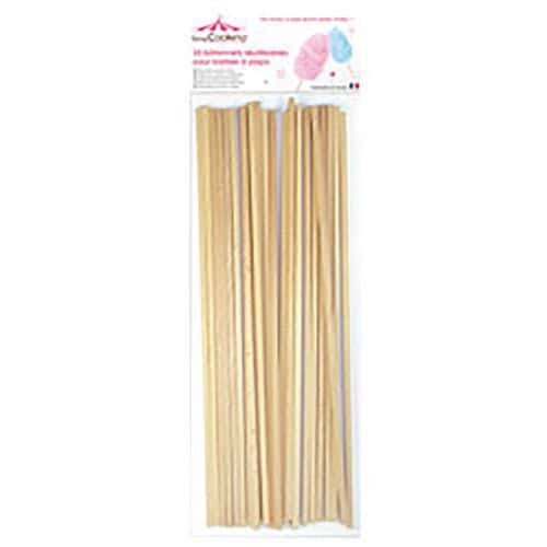 Lot de 25 batonnets pour machine barbe à papa - Scrapcooking