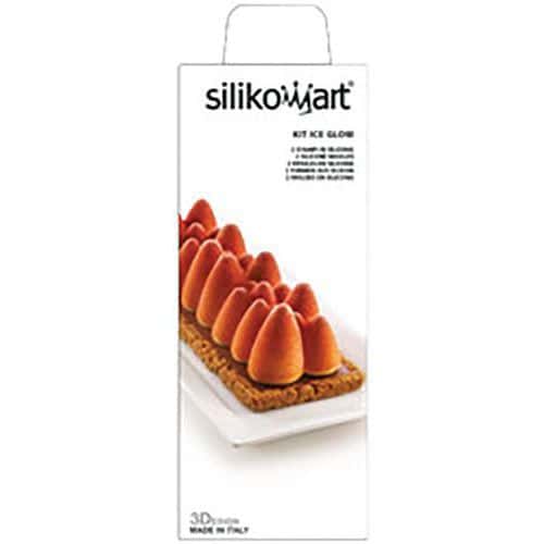 Kit bûche silicone en 3D Ice Glow - Silikomart